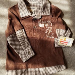 Boys 12 M shark shirt